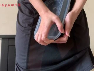Marinayam19 – Packing While In See Through Dress screenshot 2