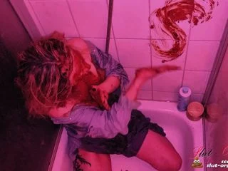 SlutOrgasma – Scat Slut-Orgasma Celeste Extreme Scat Shower screenshot 2