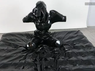 Hinako House Of Bondage New Rubber Doggy Suit Escape Challeng screenshot 7