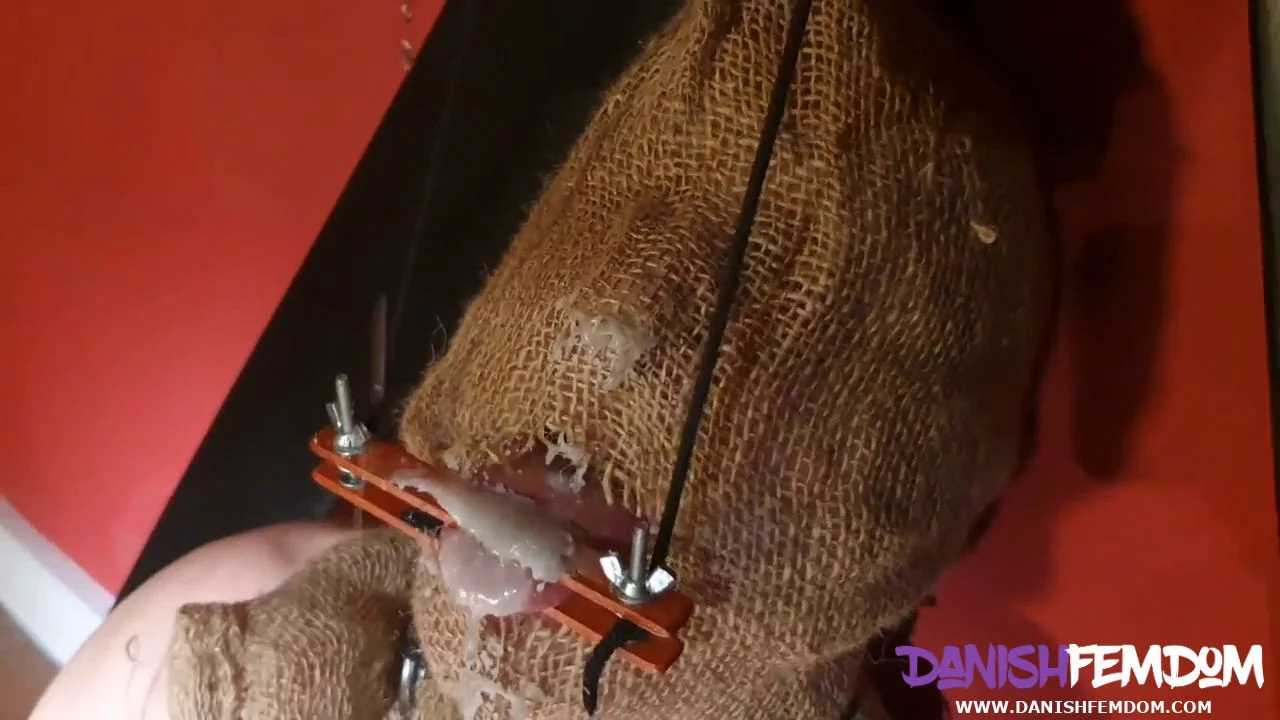 DANISH FEMDOM – HE IS HELPLESSLY STUCK
