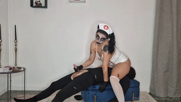 Alpha Diva – Goddess Teo – Nurse Collect Sperm – Huge Cumshot