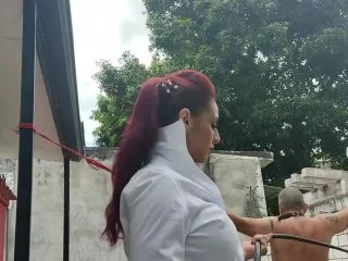 Bullwhipped By The Collared Up Goddess K screenshot 2