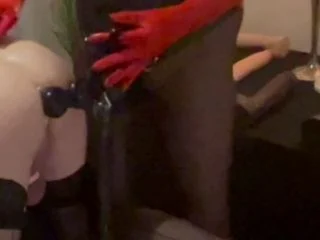 FapFlix – Sissy TV Fucked On Sex Bench With Huge Strapon screenshot 1