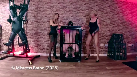Strafkamer_-_Human_Ashtray_Spittoon_Play_and_Stiletto_Cock_Trampling
