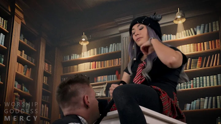 Goddess Mercy – School Bully Dominates Teacher With Spit