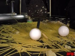 Japan Fetish Fusion – Yua S Elegant Food Crush Destruction By Stockings Heels screenshot 4