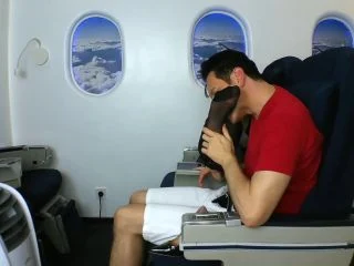 YoungMistressStore – Foot Fetish Sex With Stewardess While In Air Plane screenshot 6