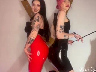 Kiro Queen – Polishing Our Sexy Ass In Latex With Slave Face screenshot 6